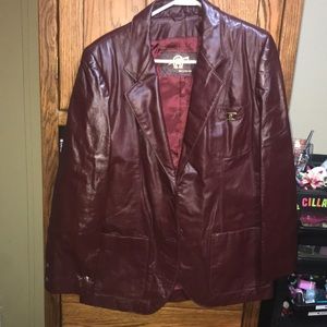 Etienne Aigner vintage 70s leather jacket
